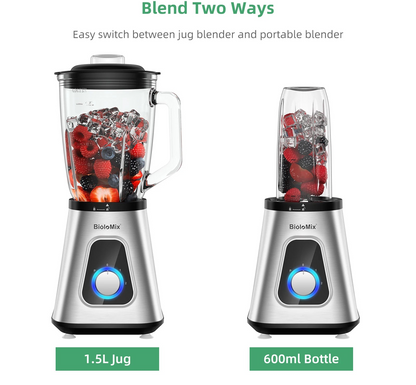 Glass Jar Power Blender 1.5L