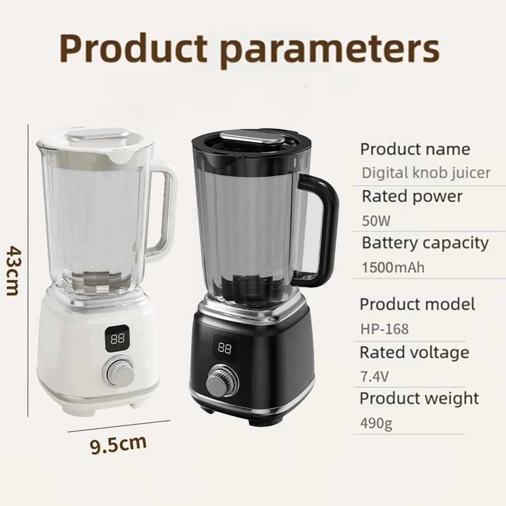 Portable Digital Blender 600ml
